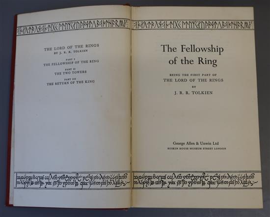Tolkien, John Ronald Revel - The Lord of the Rings, 1st edition - 4th impression of Fellowship, 2nd impression